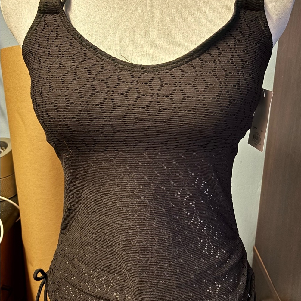 NWT Black Tankini Top